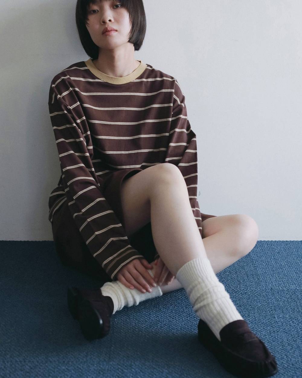 Border Loose Long T-shirts Border Loose Long T-shirts,ボーダー ルーズ ロング Tシャツ,62620620,トップス,Tシャツ,ロンT,ボーダー,柄,ànuke,アンヌーク,lifes,ライフズ,26ss,26fall,26aw