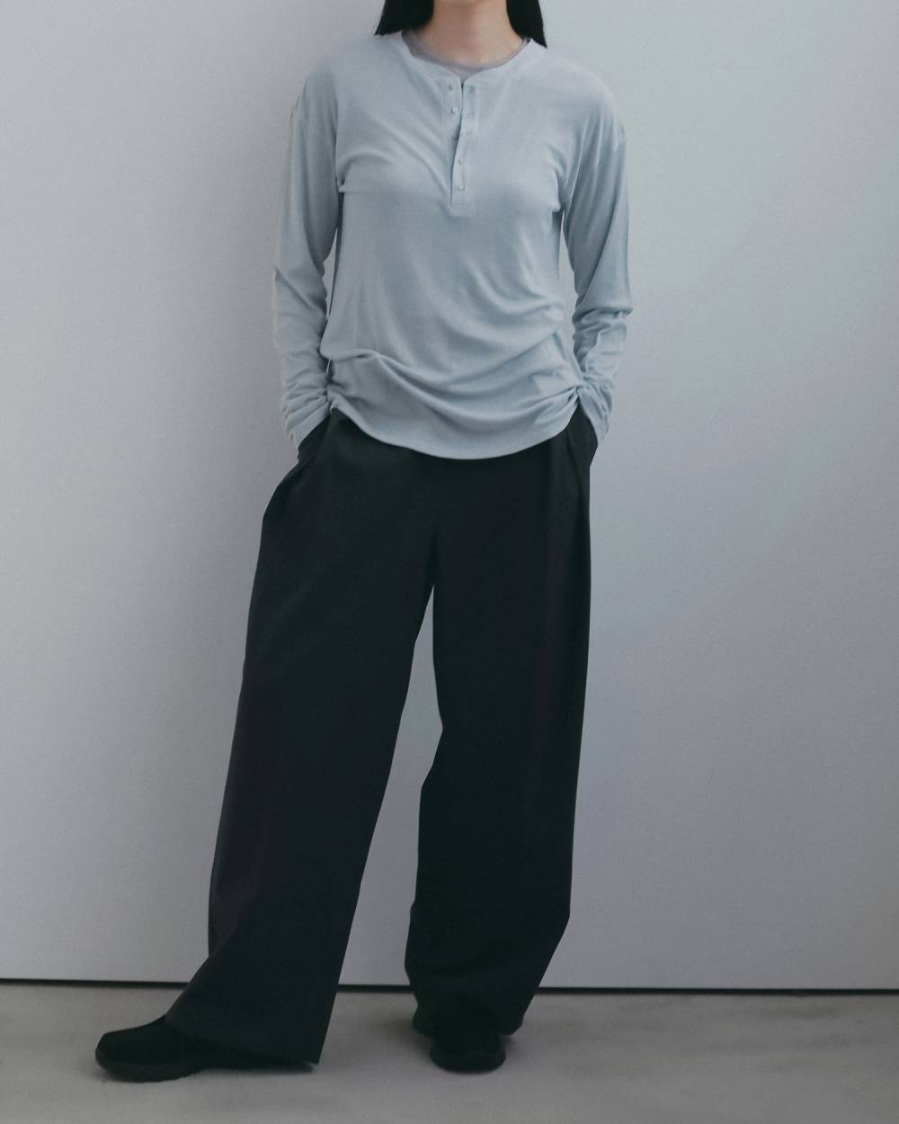 Wool Sheer Henleytops Wool Sheer Henleytops,ウール シアー ヘンリー トップス,62620623,トップス,Tシャツ,カットソー,ウール,ànuke,アンヌーク,lifes,ライフズ,26fall,26aw