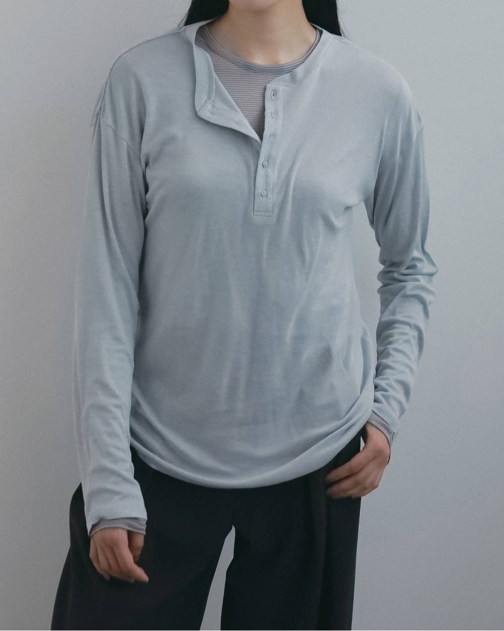 Wool Sheer Henleytops Wool Sheer Henleytops,ウール シアー ヘンリー トップス,62620623,トップス,Tシャツ,カットソー,ウール,ànuke,アンヌーク,lifes,ライフズ,26fall,26aw