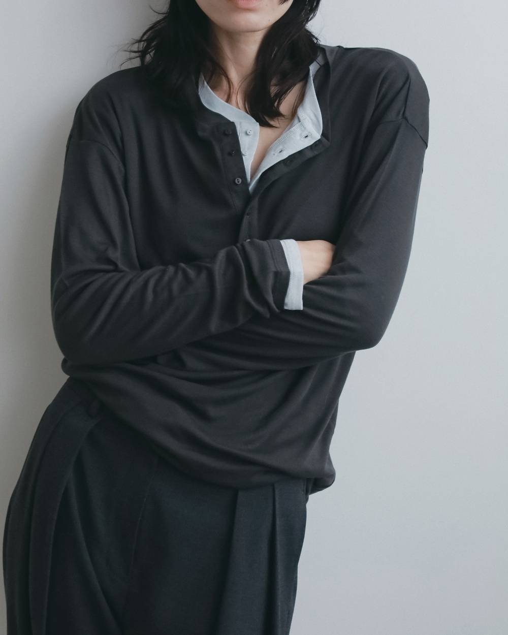 Wool Sheer Henleytops Wool Sheer Henleytops,ウール シアー ヘンリー トップス,62620623,トップス,Tシャツ,カットソー,ウール,ànuke,アンヌーク,lifes,ライフズ,26fall,26aw