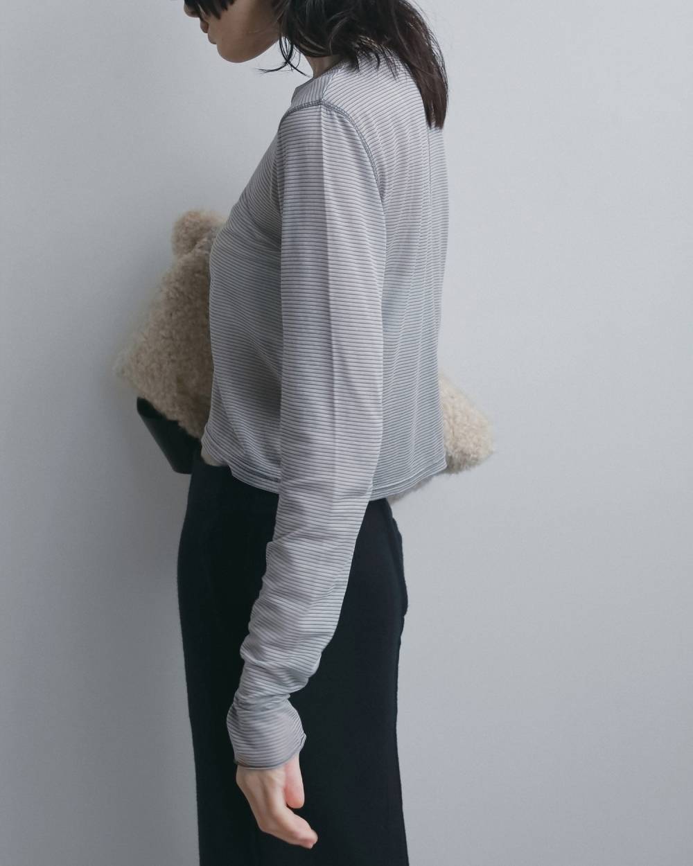 Sheer Border Long T-shirts Sheer Border Long T-shirts,シアー ボーダー ロングTシャツ,62620629,トップス,Tシャツ,カットソー,ロンT,ボーダー,ànuke,アンヌーク,lifes,ライフズ,26fall,26aw