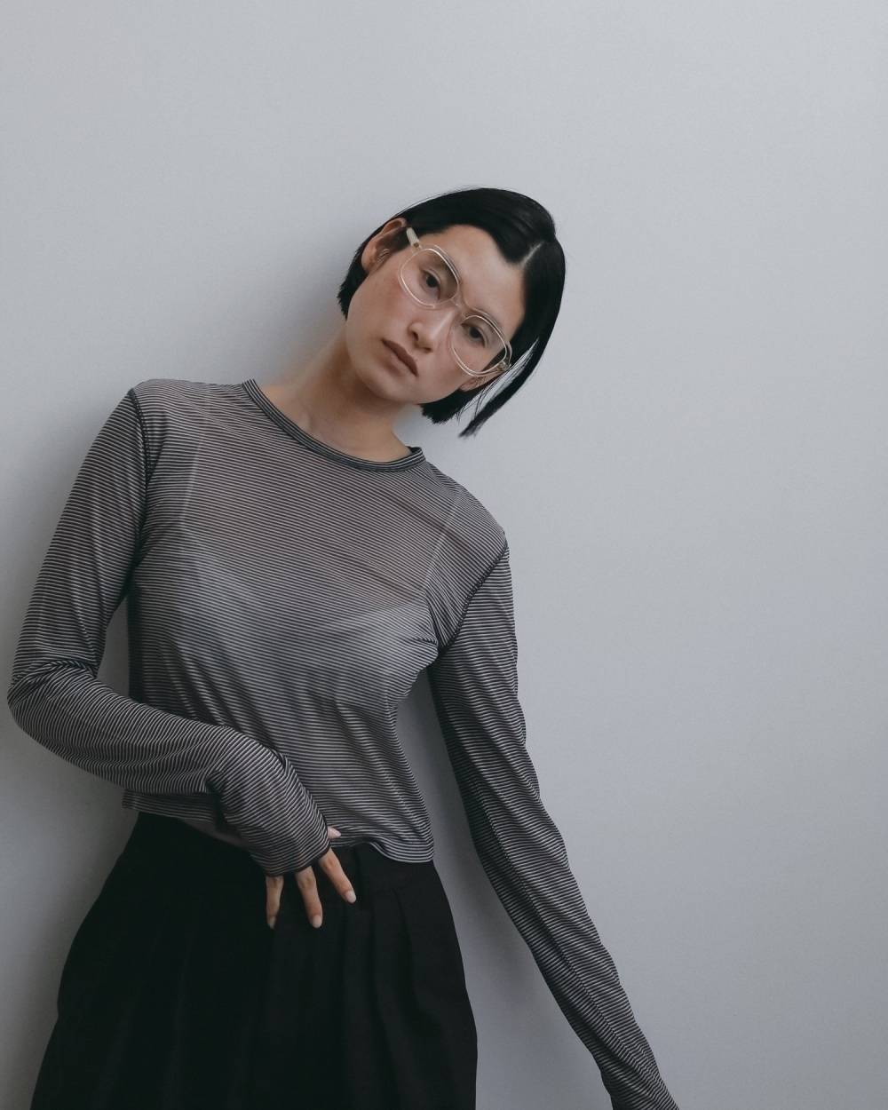 Sheer Border Long T-shirts Sheer Border Long T-shirts,シアー ボーダー ロングTシャツ,62620629,トップス,Tシャツ,カットソー,ロンT,ボーダー,ànuke,アンヌーク,lifes,ライフズ,26fall,26aw