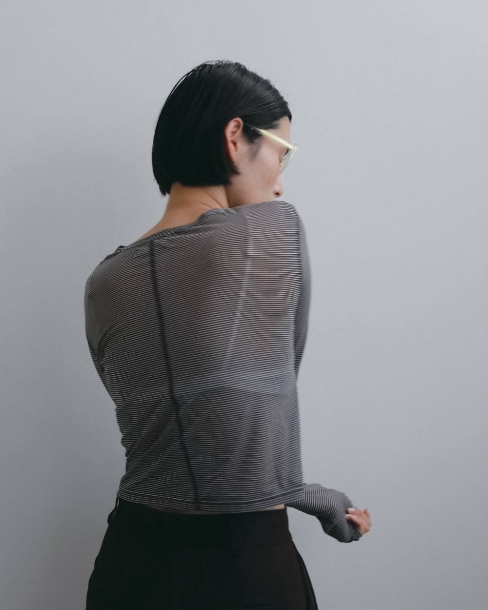 Sheer Border Long T-shirts Sheer Border Long T-shirts,シアー ボーダー ロングTシャツ,62620629,トップス,Tシャツ,カットソー,ロンT,ボーダー,ànuke,アンヌーク,lifes,ライフズ,26fall,26aw
