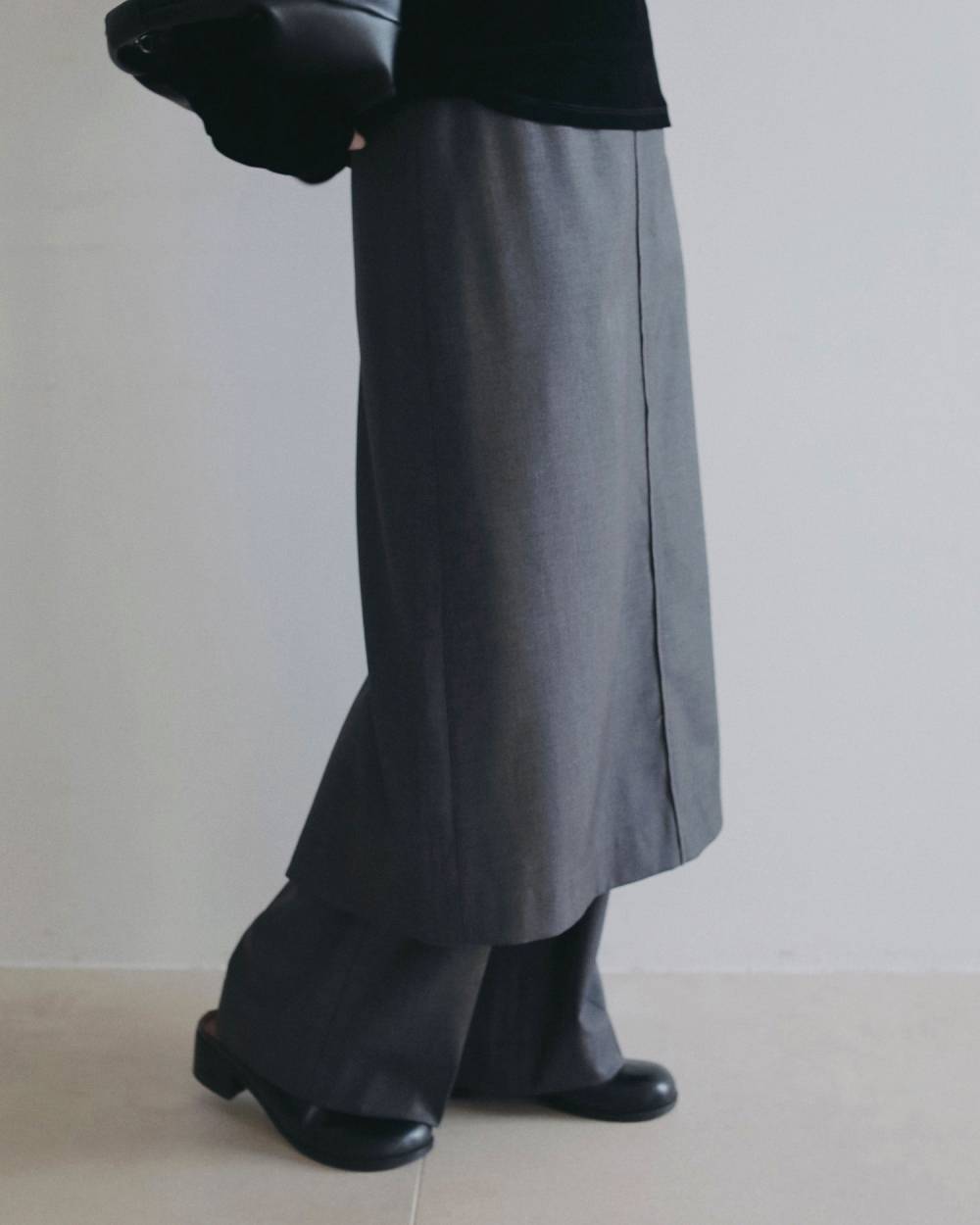 Wool Layered Pants Wool Layered Pants,ウール レイヤード パンツ,62620707,ボトム,パンツ,レイヤード,ànuke,アンヌーク,lifes,ライフズ,26ss,26fall,26aw