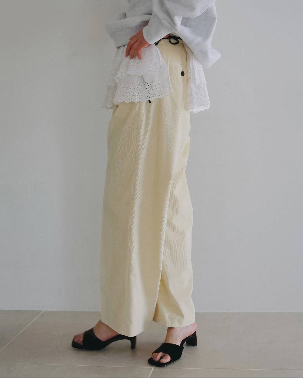 Corduroy Wide Pants Corduroy Wide Pants,コーデュロイ ワイド パンツ,62620714,ボトム,パンツ,コーデュロイ,ワイドパンツ,ànuke,アンヌーク,lifes,ライフズ,26ss,26fall,26aw