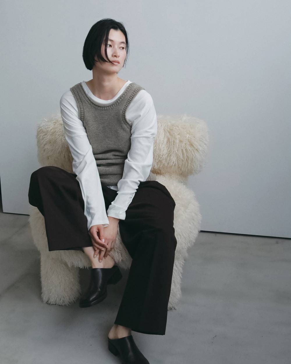 Peachtwill Tuck Pants Peachtwill Tuck Pants,ピーチツイル タック パンツ,62620719,ボトム,パンツ,タックパンツ,ワイドパンツ,ànuke,アンヌーク,lifes,ライフズ,26fall,26aw