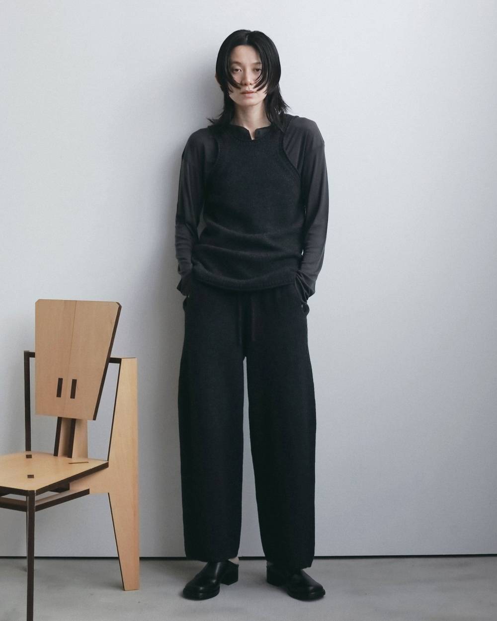 Knit Cocoon Pants Knit Cocoon Pants,ニット コクーン パンツ,62620721,ボトム,パンツ,ニットパンツ,ànuke,アンヌーク,lifes,ライフズ,26fall,26aw