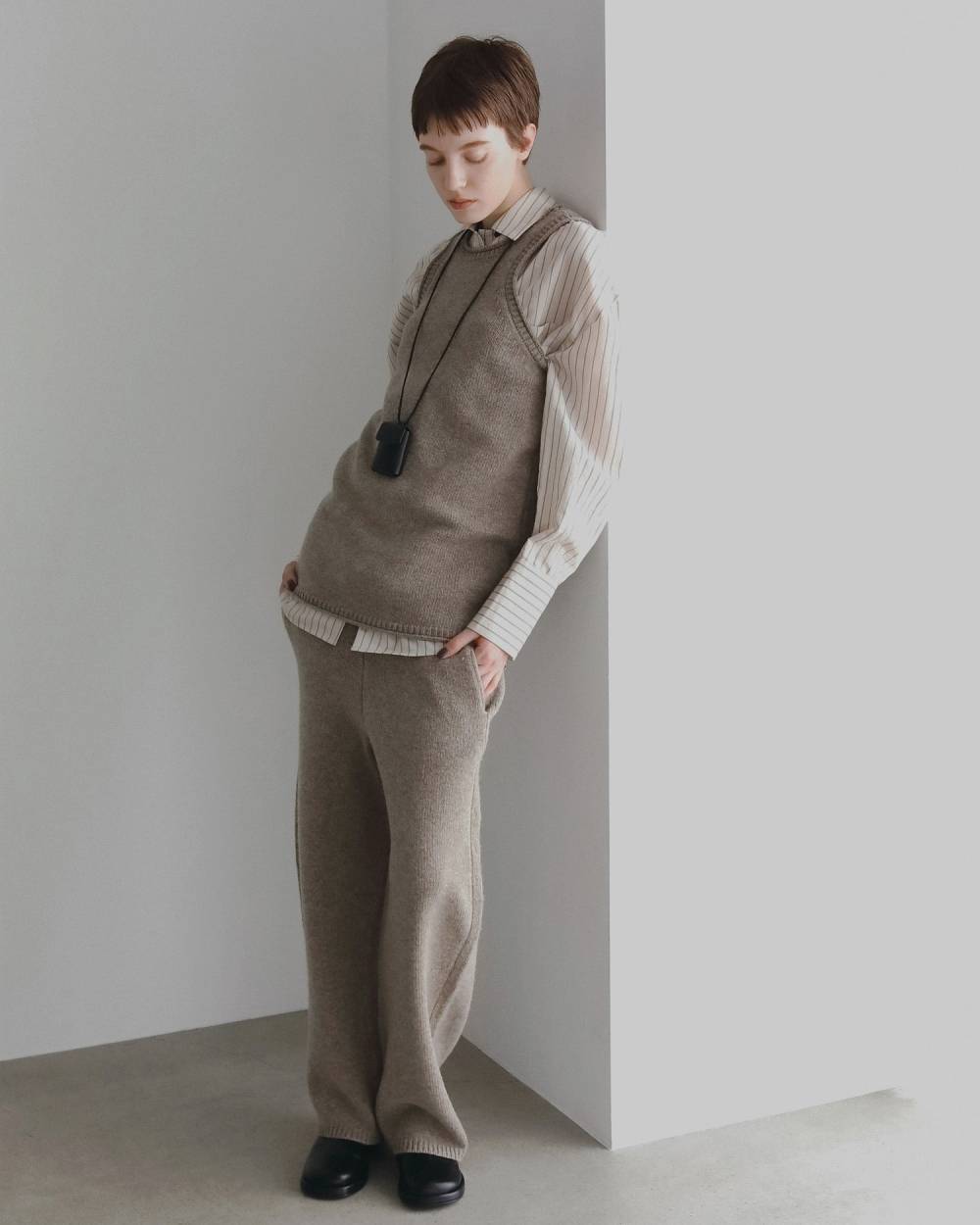 Knit Cocoon Pants Knit Cocoon Pants,ニット コクーン パンツ,62620721,ボトム,パンツ,ニットパンツ,ànuke,アンヌーク,lifes,ライフズ,26fall,26aw