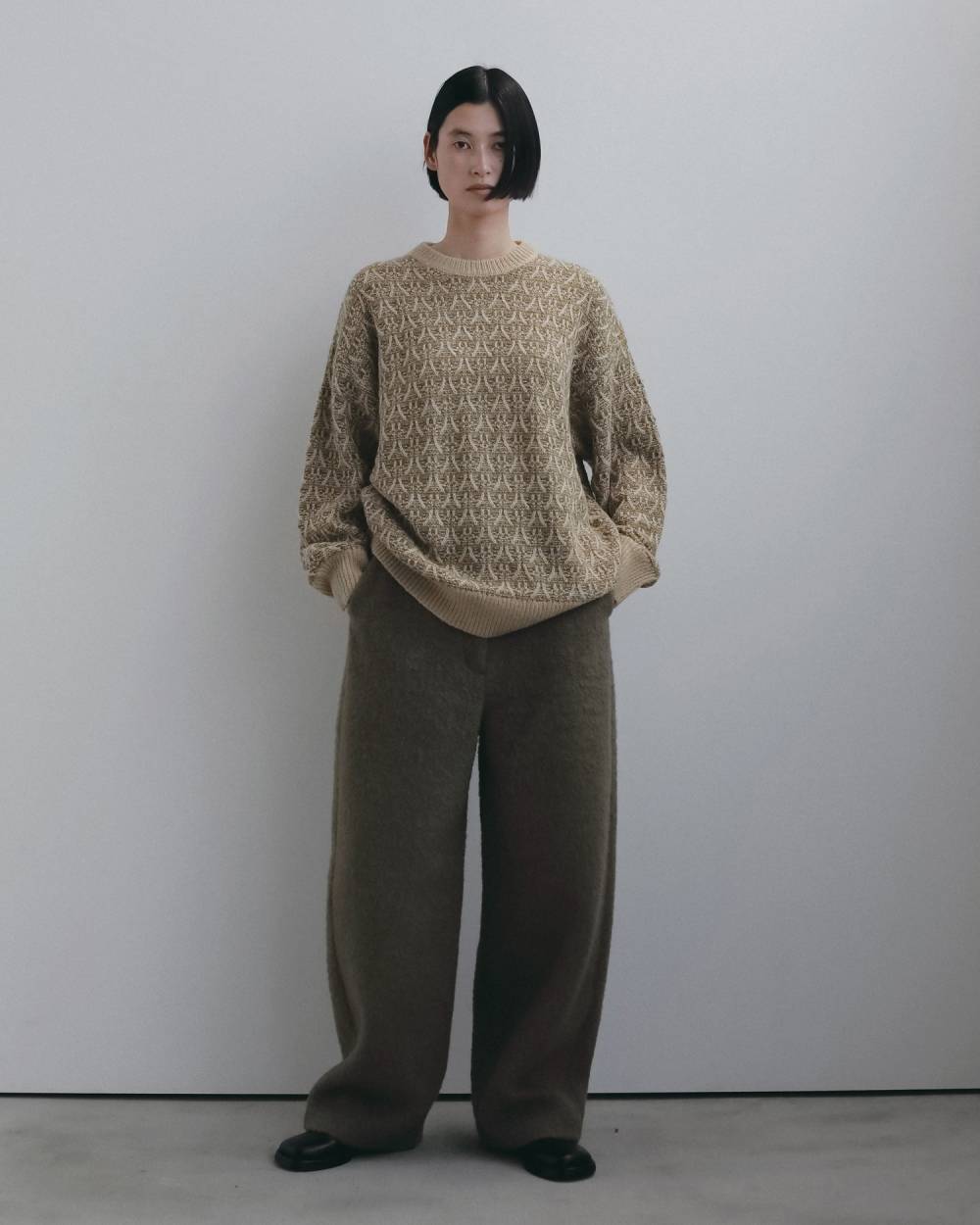 Wool Curve Pants Wool Curve Pants,ウール カーブ パンツ,62620722,ボトム,パンツ,ウール,毛,ワイドパンツ,ànuke,アンヌーク,lifes,ライフズ,26fall,26aw