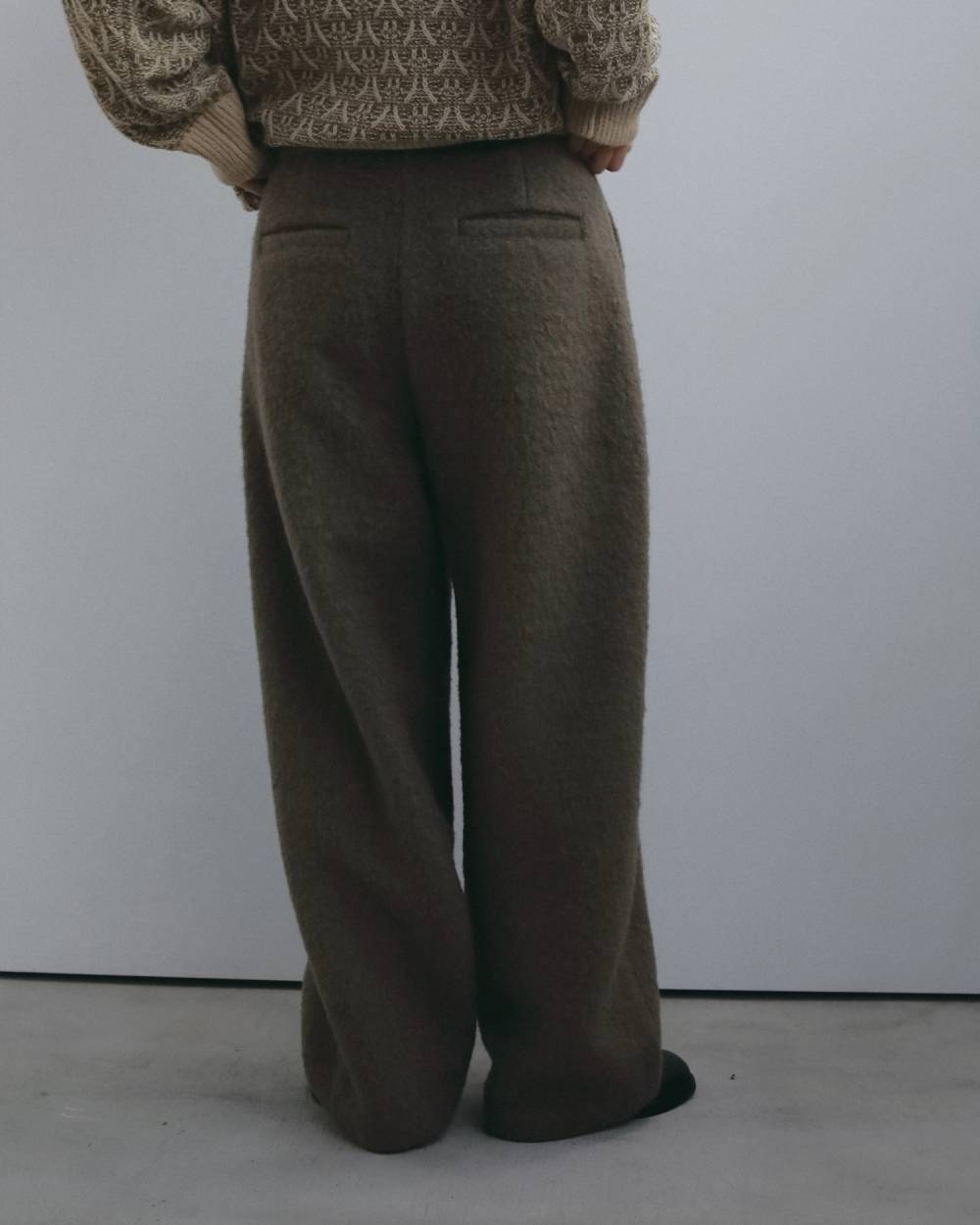 Wool Curve Pants Wool Curve Pants,ウール カーブ パンツ,62620722,ボトム,パンツ,ウール,毛,ワイドパンツ,ànuke,アンヌーク,lifes,ライフズ,26fall,26aw