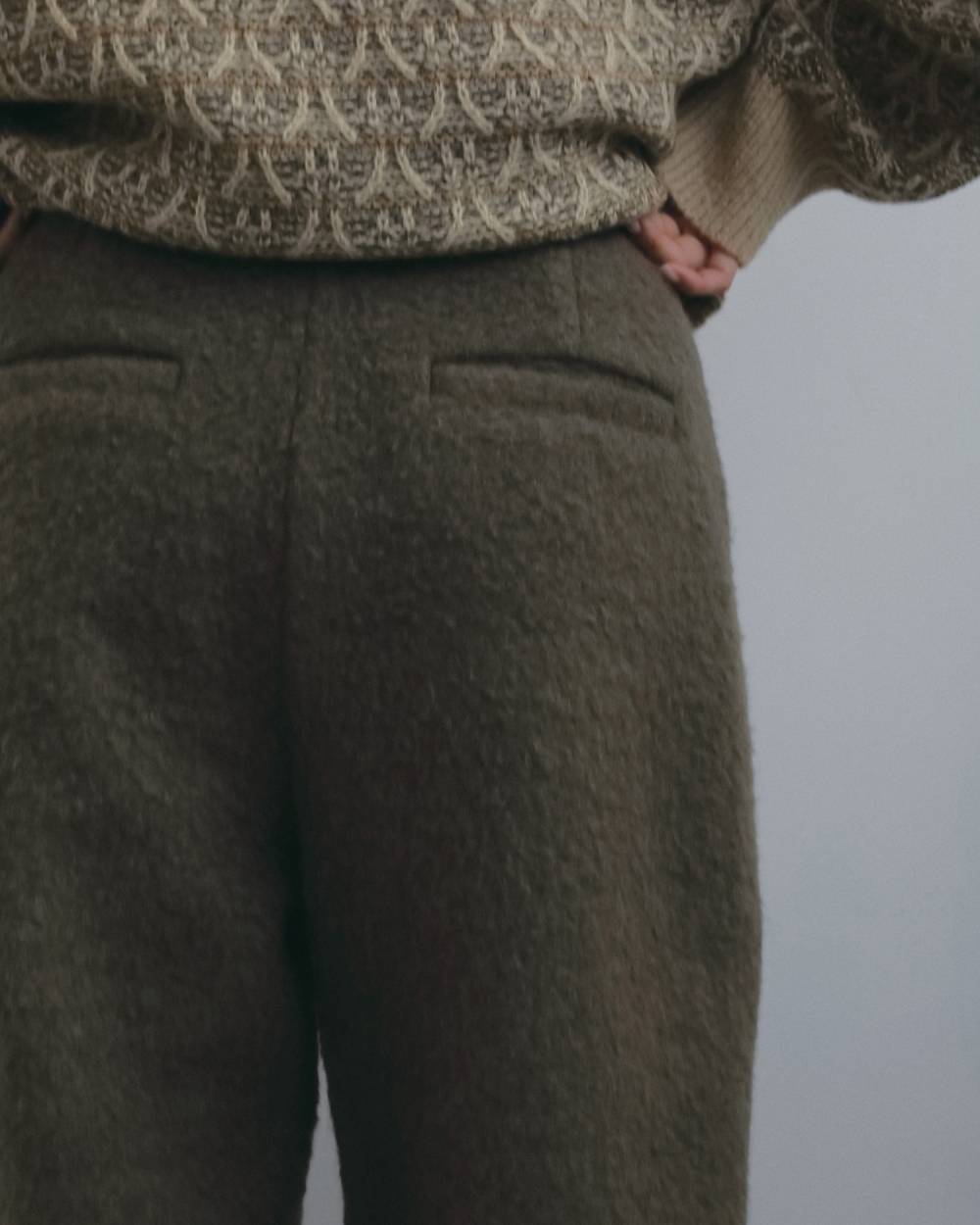 Wool Curve Pants Wool Curve Pants,ウール カーブ パンツ,62620722,ボトム,パンツ,ウール,毛,ワイドパンツ,ànuke,アンヌーク,lifes,ライフズ,26fall,26aw