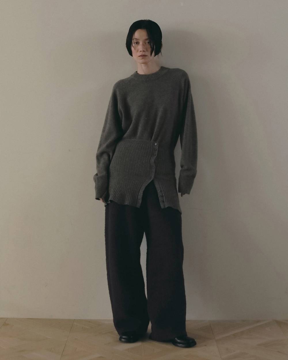 Wool Curve Pants Wool Curve Pants,ウール カーブ パンツ,62620722,ボトム,パンツ,ウール,毛,ワイドパンツ,ànuke,アンヌーク,lifes,ライフズ,26fall,26aw
