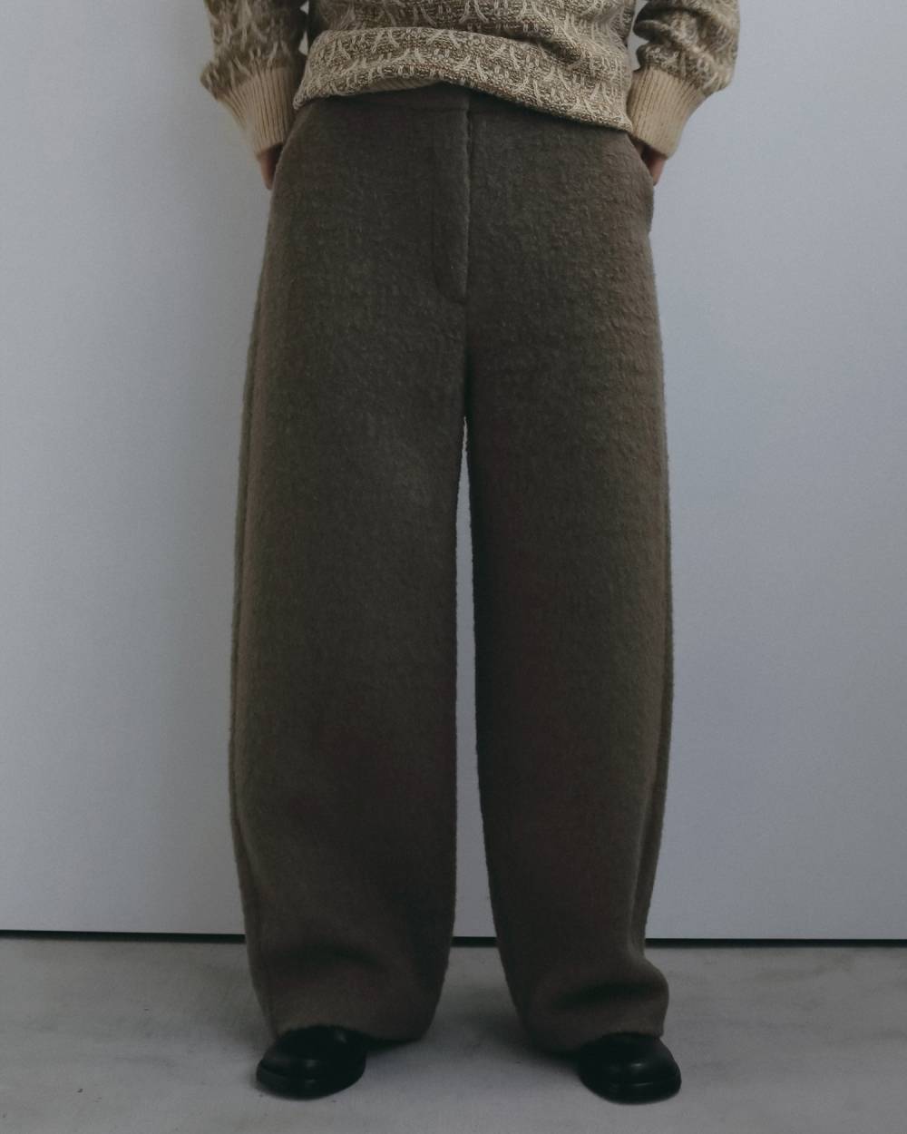 Wool Curve Pants Wool Curve Pants,ウール カーブ パンツ,62620722,ボトム,パンツ,ウール,毛,ワイドパンツ,ànuke,アンヌーク,lifes,ライフズ,26fall,26aw
