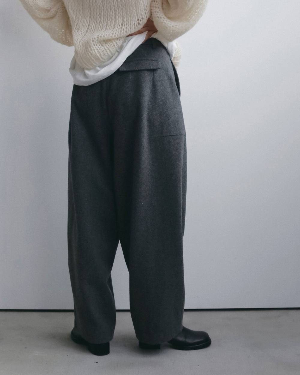 Wool Cocoon Pants Wool Cocoon Pants,ウール コクーン パンツ,62620723,ボトム,パンツ,ウール,ワイドパンツ,ànuke,アンヌーク,lifes,ライフズ,26fall,26aw