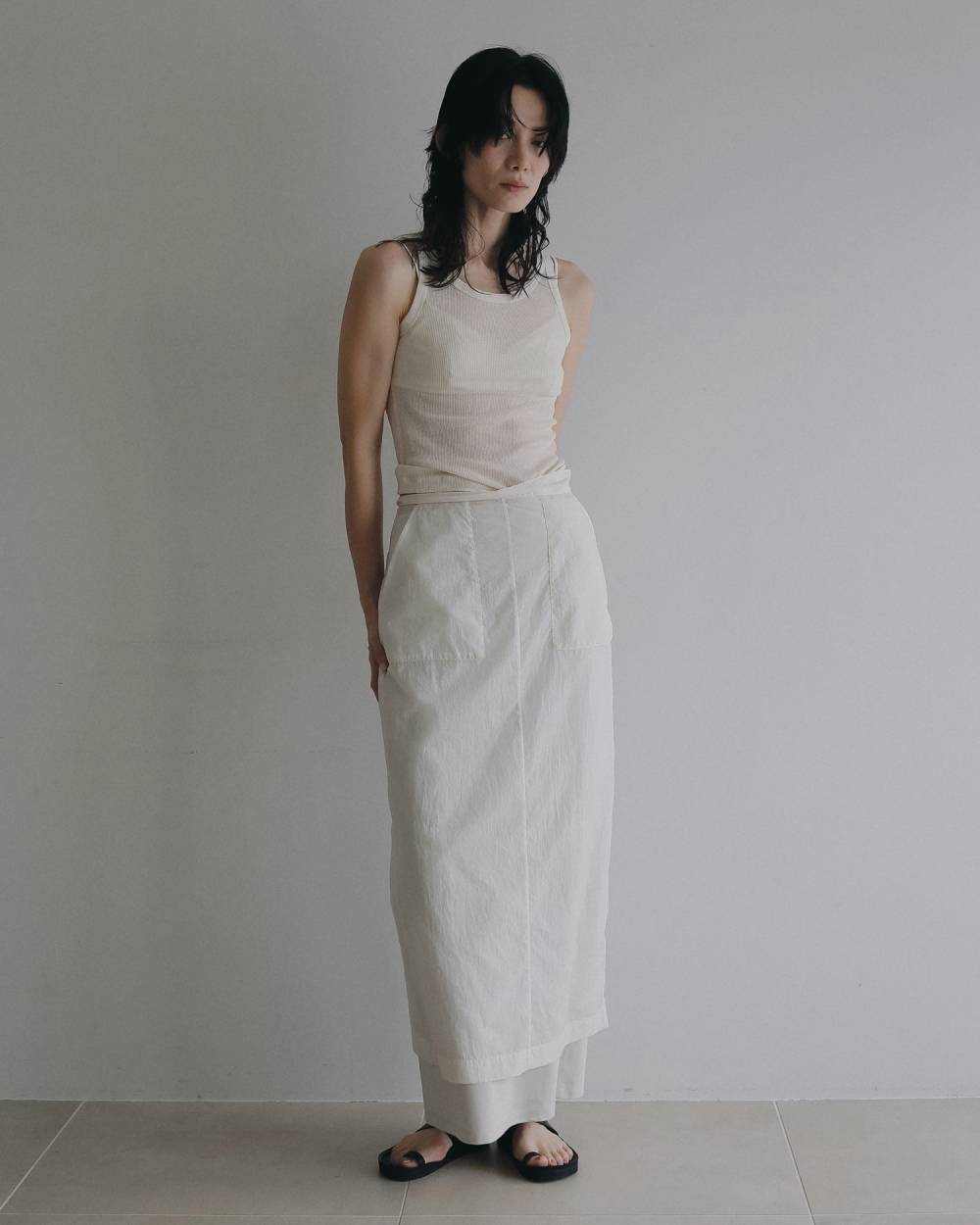 Sheer Workpocket Skirt Sheer Workpocket Skirt,シアー ワークポケット スカート62620801,スカート,ボトム,ànuke,アンヌーク,lifes,ライフズ,26ss,26fall,26aw