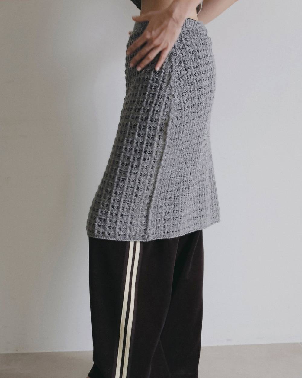 Pattern Knit Skirt Pattern Knit Skirt,パターン ニット スカート,62620802,ボトム,スカート,ニットスカート,ànuke,アンヌーク,lifes,ライフズ,26ss,26fall,26aw