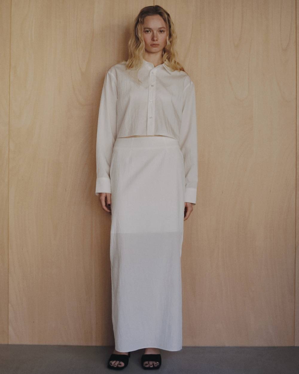 Sheer Pencil Skirt Sheer Pencil Skirt,シアー ペンシル スカート,62620806,ボトム,スカート,透け感,ànuke,アンヌーク,lifes,ライフズ,26ss,26fall,26aw