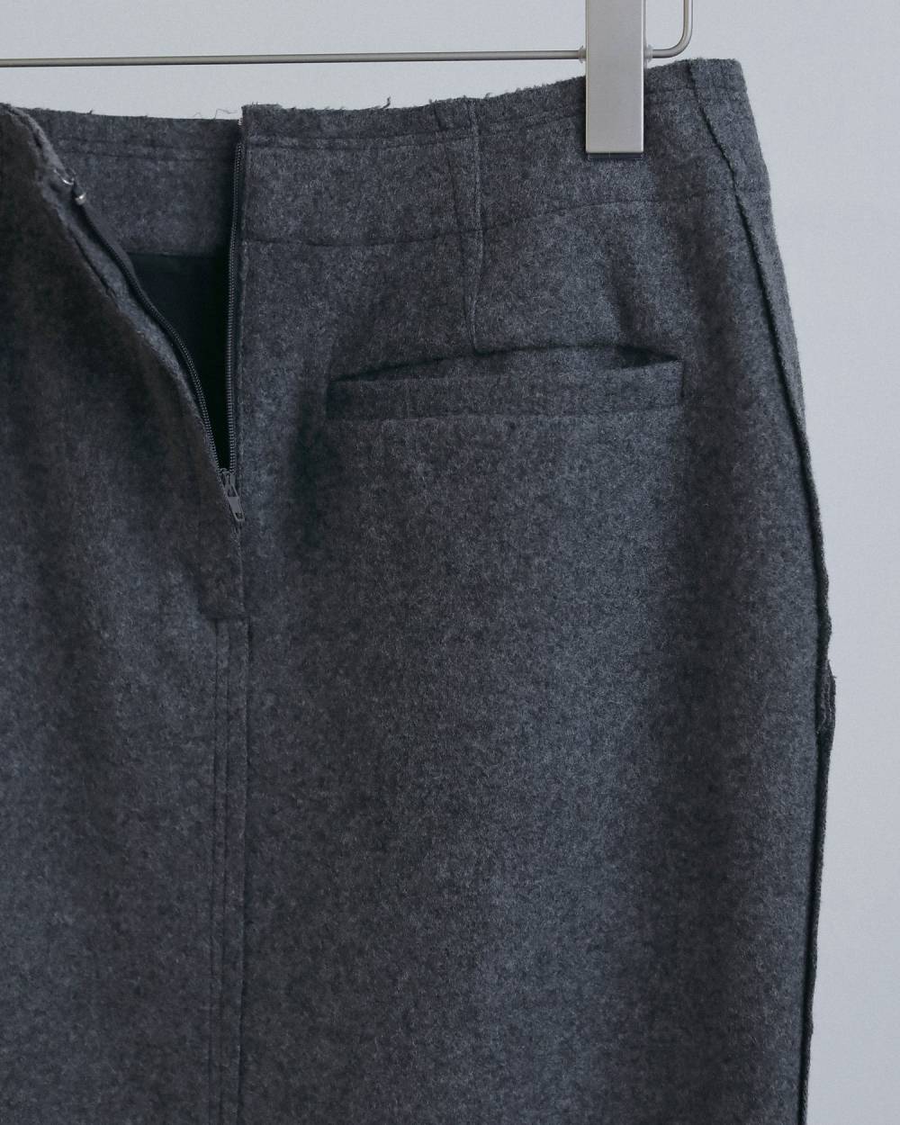 Wool Cutoff Skirt Wool Cutoff Skirt,ウール カットオフ スカート,62620807,スカート,ボトム,ウール,ロングスカート,ànuke,アンヌーク,lifes,ライフズ,26fall,26aw