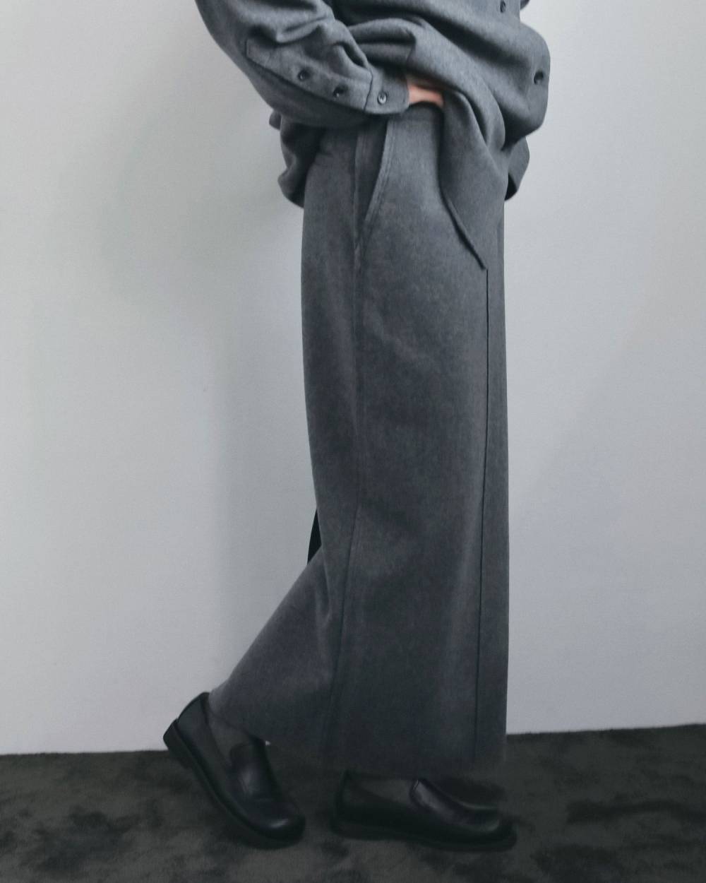 Wool Cutoff Skirt Wool Cutoff Skirt,ウール カットオフ スカート,62620807,スカート,ボトム,ウール,ロングスカート,ànuke,アンヌーク,lifes,ライフズ,26fall,26aw