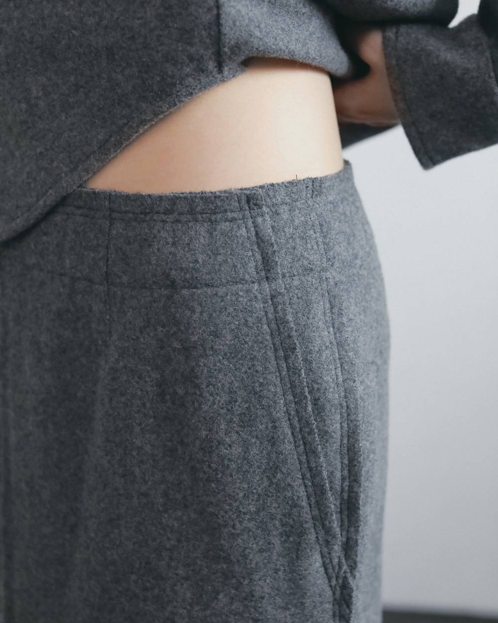 Wool Cutoff Skirt Wool Cutoff Skirt,ウール カットオフ スカート,62620807,スカート,ボトム,ウール,ロングスカート,ànuke,アンヌーク,lifes,ライフズ,26fall,26aw