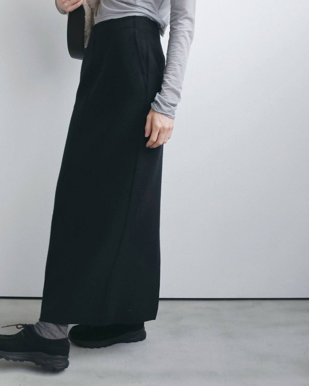 Wool Cutoff Skirt Wool Cutoff Skirt,ウール カットオフ スカート,62620807,スカート,ボトム,ウール,ロングスカート,ànuke,アンヌーク,lifes,ライフズ,26fall,26aw