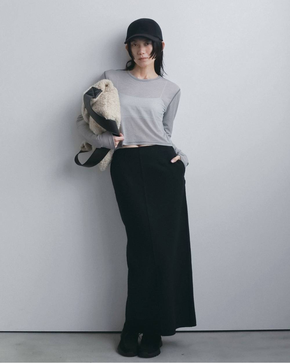 Wool Cutoff Skirt Wool Cutoff Skirt,ウール カットオフ スカート,62620807,スカート,ボトム,ウール,ロングスカート,ànuke,アンヌーク,lifes,ライフズ,26fall,26aw
