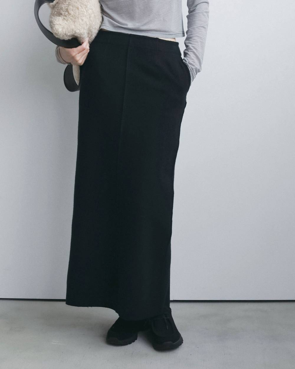 Wool Cutoff Skirt Wool Cutoff Skirt,ウール カットオフ スカート,62620807,スカート,ボトム,ウール,ロングスカート,ànuke,アンヌーク,lifes,ライフズ,26fall,26aw