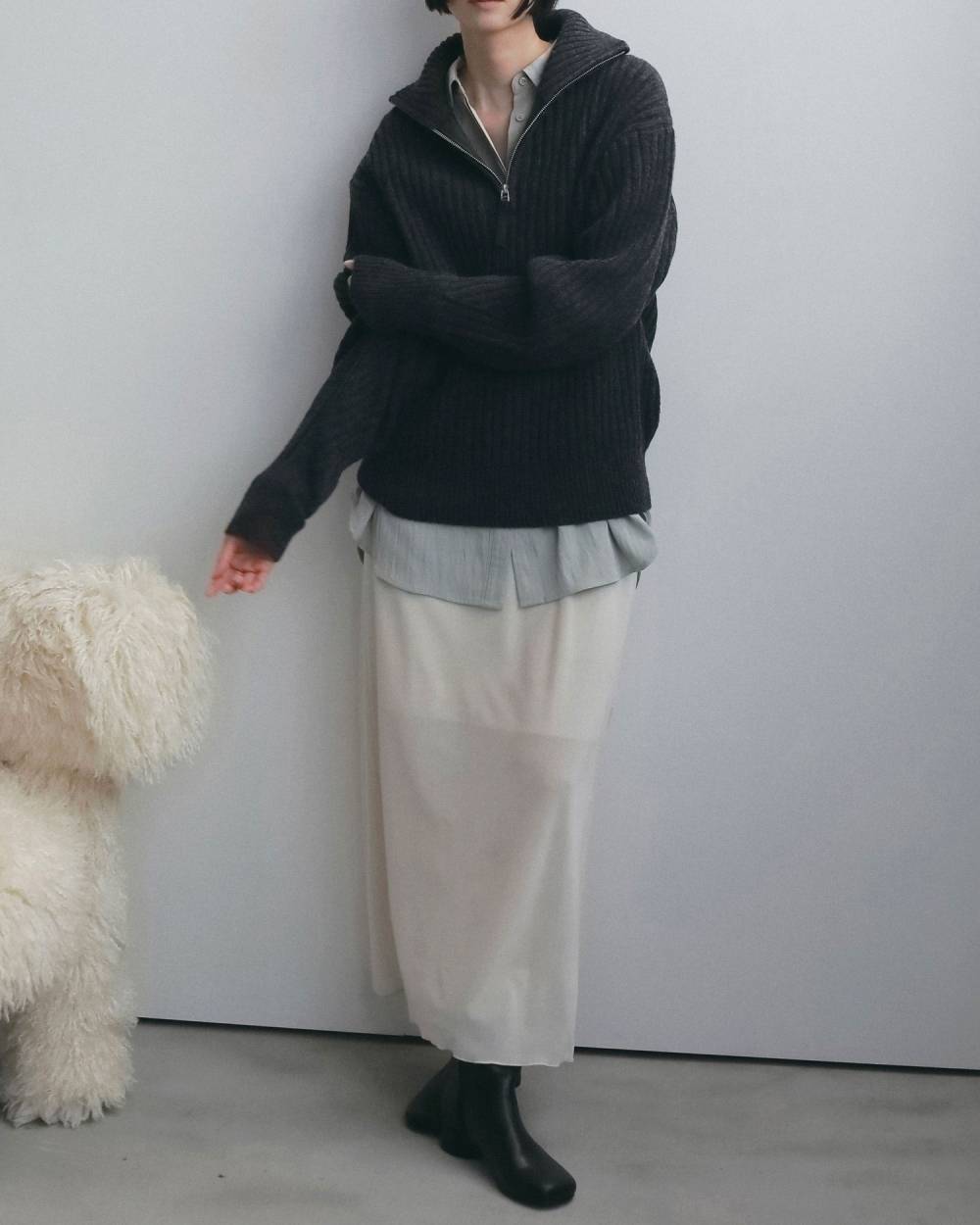 Velour Pencil SK Velour Pencil SK,ベロア ペンシル スカート,62620808,ボトム,スカート,ベロア,ペンシルスカート,ànuke,アンヌーク,lifes,ライフズ,26fall,26aw