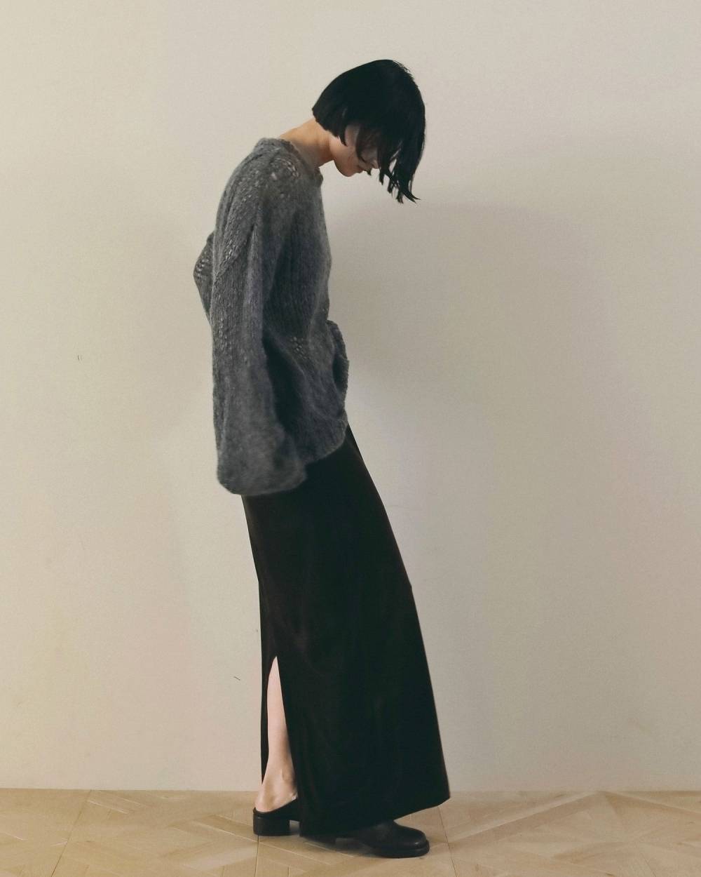 Velour Pencil SK Velour Pencil SK,ベロア ペンシル スカート,62620808,ボトム,スカート,ベロア,ペンシルスカート,ànuke,アンヌーク,lifes,ライフズ,26fall,26aw