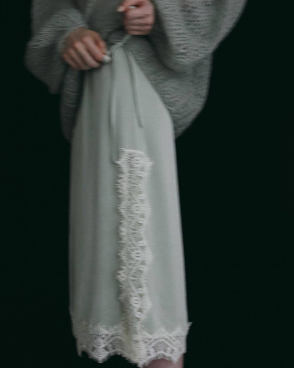 Satin Lace Skirt Satin Lace Skirt,サテン レース スカート,62620810,ボトム,スカート,レーススカート,ànuke,アンヌーク,lifes,ライフズ,26fall,26aw