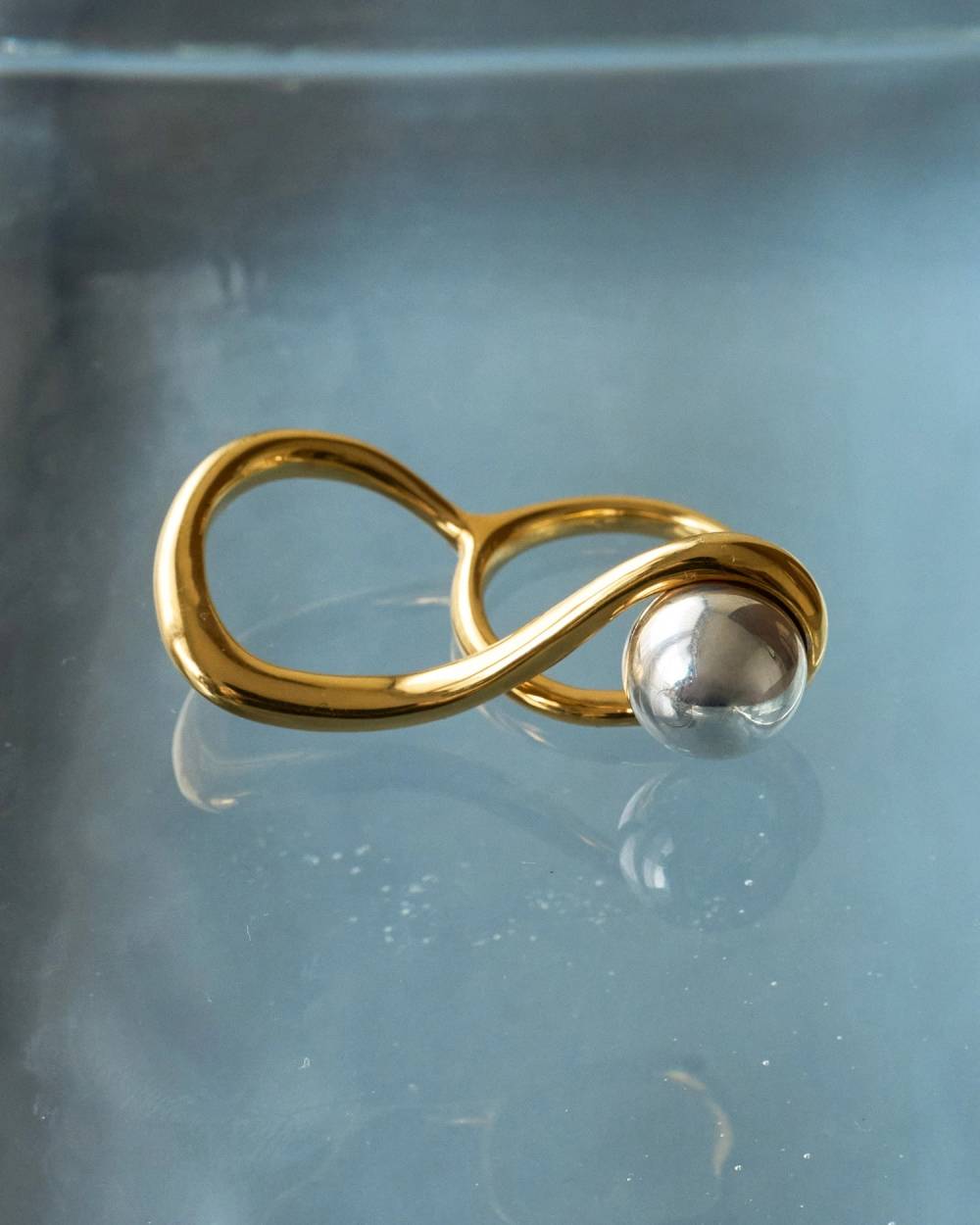 Ball Double Ring Ball Double Ring,ボール ダブル リング,62620902,リング,指輪,アクセ,アクセサリー,ànuke,アンヌーク,lifes,ライフズ,26ss,26fall,26aw