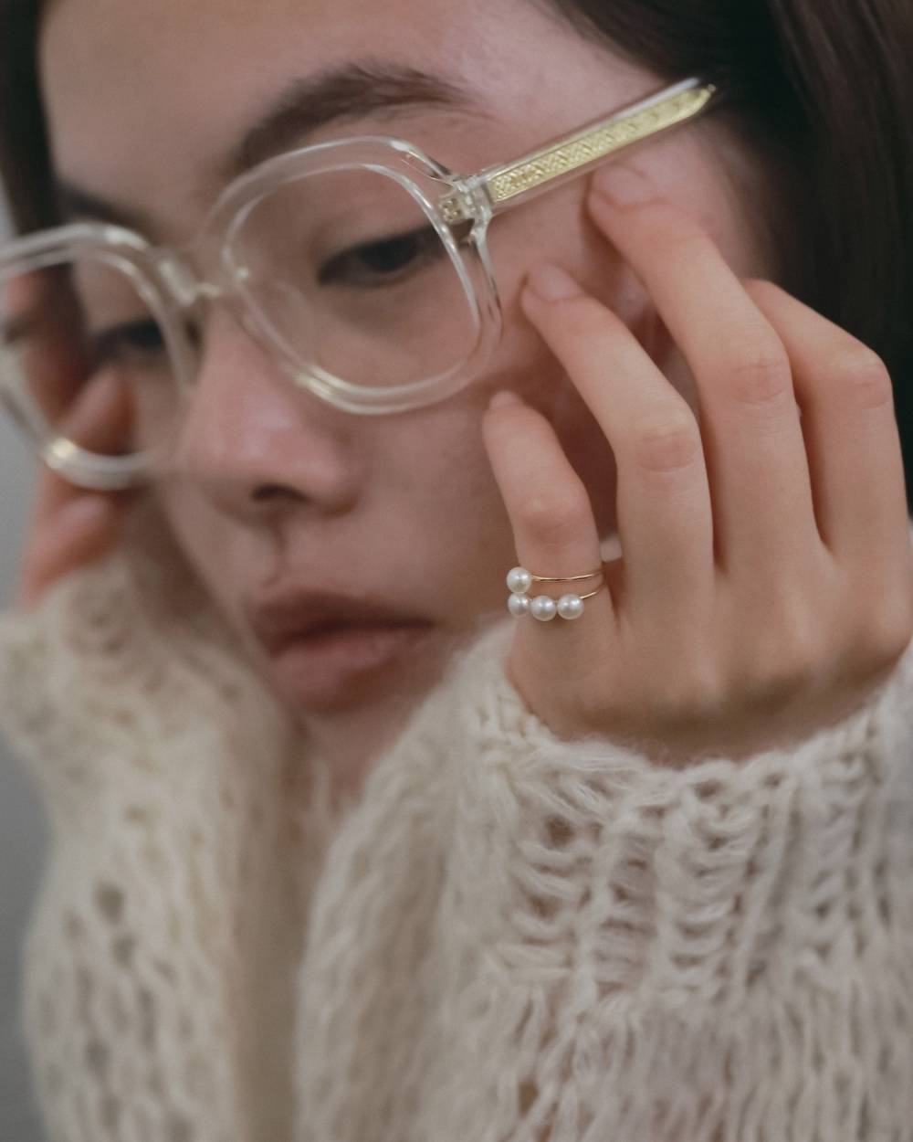 Grainpearl Pinky Ring Grainpearl Pinky Ring,グレインパール ピンキー リング,62620906,リング,指輪,アクセ,アクセサリー,ジュエリー,ànuke,アンヌーク,lifes,ライフズ,26fall,26aw
