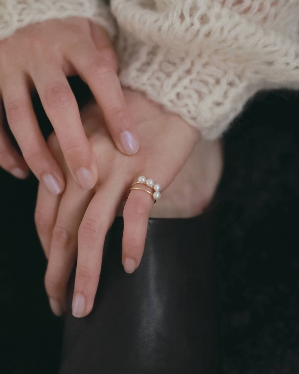 Grainpearl Pinky Ring Grainpearl Pinky Ring,グレインパール ピンキー リング,62620906,リング,指輪,アクセ,アクセサリー,ジュエリー,ànuke,アンヌーク,lifes,ライフズ,26fall,26aw