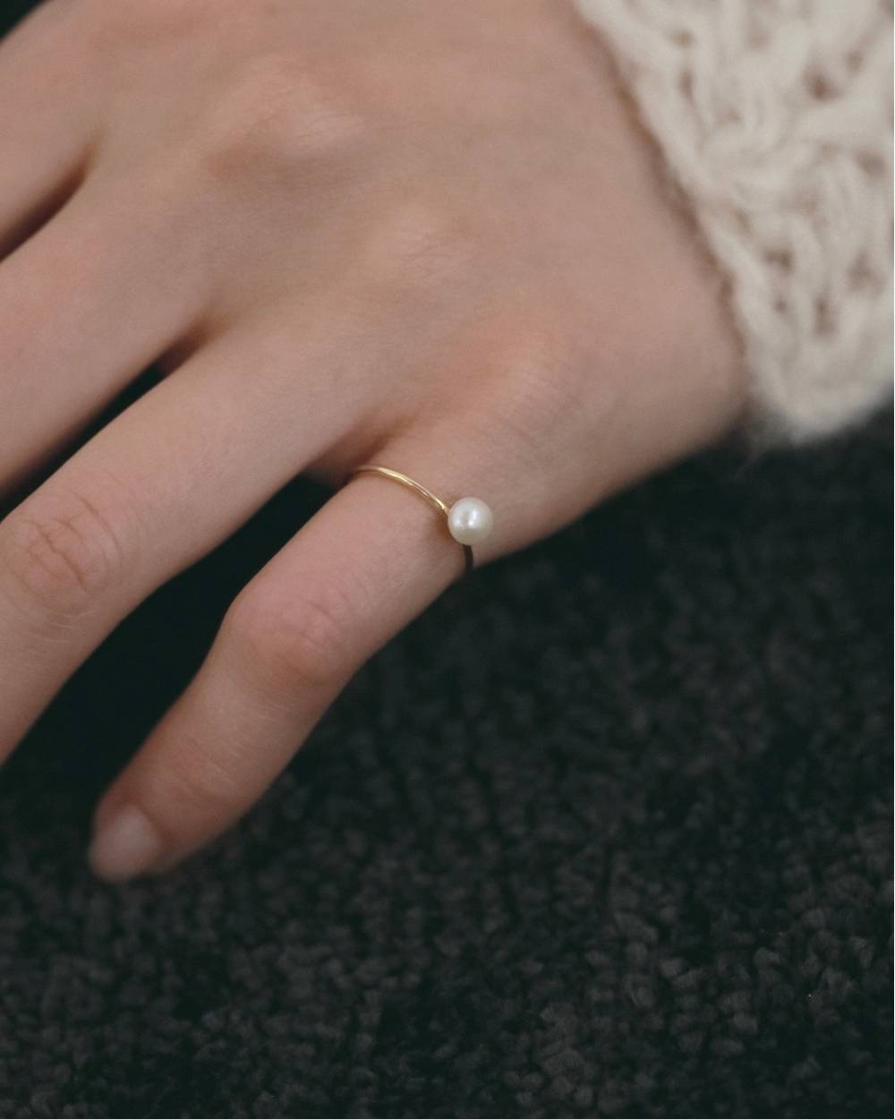 Grainpearl Pinky Ring Grainpearl Pinky Ring,グレインパール ピンキー リング,62620906,リング,指輪,アクセ,アクセサリー,ジュエリー,ànuke,アンヌーク,lifes,ライフズ,26fall,26aw