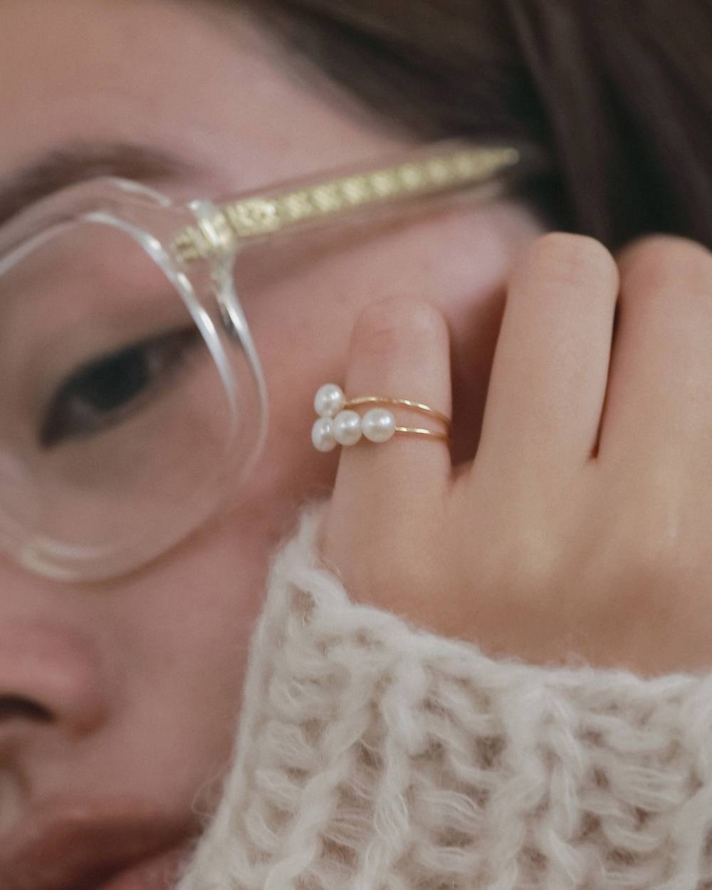 Pearlline Pinky Ring Pearlline Pinky Ring,パールライン ピンキー リング,62620908,リング,指輪,アクセ,アクセサリー,ジュエリー,ànuke,アンヌーク,lifes,ライフズ,26fall,26aw
