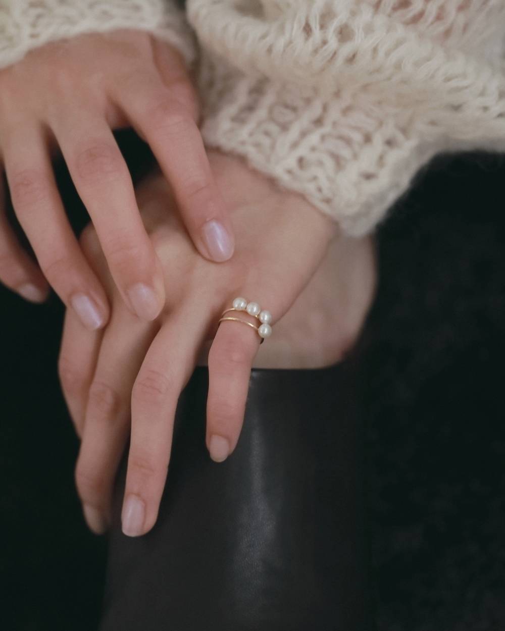 Pearlline Pinky Ring Pearlline Pinky Ring,パールライン ピンキー リング,62620908,リング,指輪,アクセ,アクセサリー,ジュエリー,ànuke,アンヌーク,lifes,ライフズ,26fall,26aw