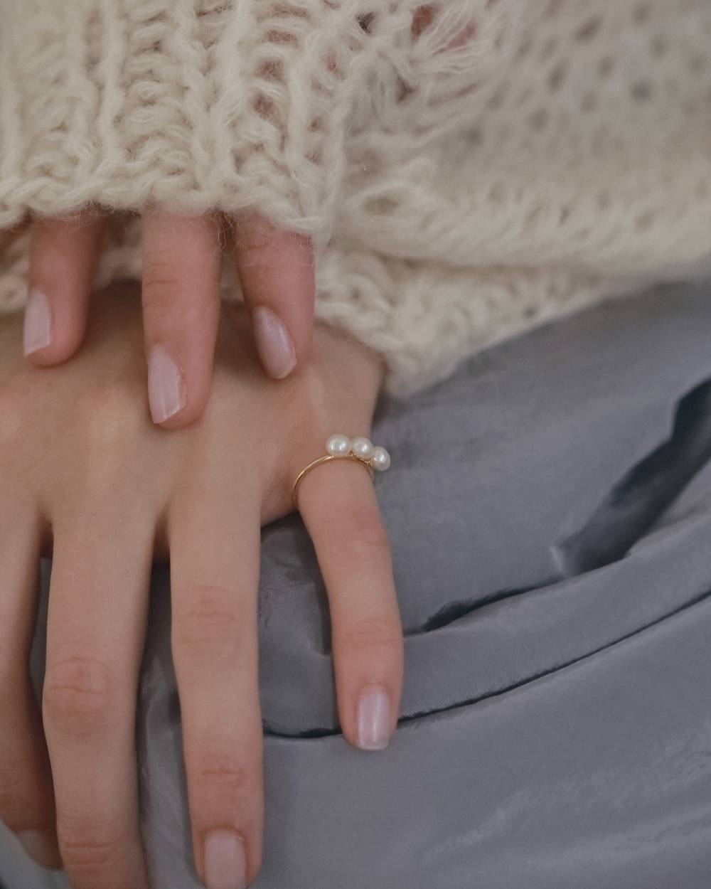 Pearlline Pinky Ring Pearlline Pinky Ring,パールライン ピンキー リング,62620908,リング,指輪,アクセ,アクセサリー,ジュエリー,ànuke,アンヌーク,lifes,ライフズ,26fall,26aw