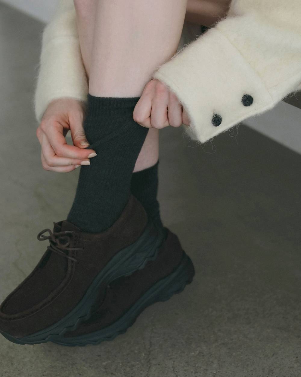 Eco Suede Moccasin Eco Suede Moccasin,エコ スエード モカシン,62621009,靴,シューズ,スニーカー,モカシン,ànuke,アンヌーク,lifes,ライフズ,26fall,26aw