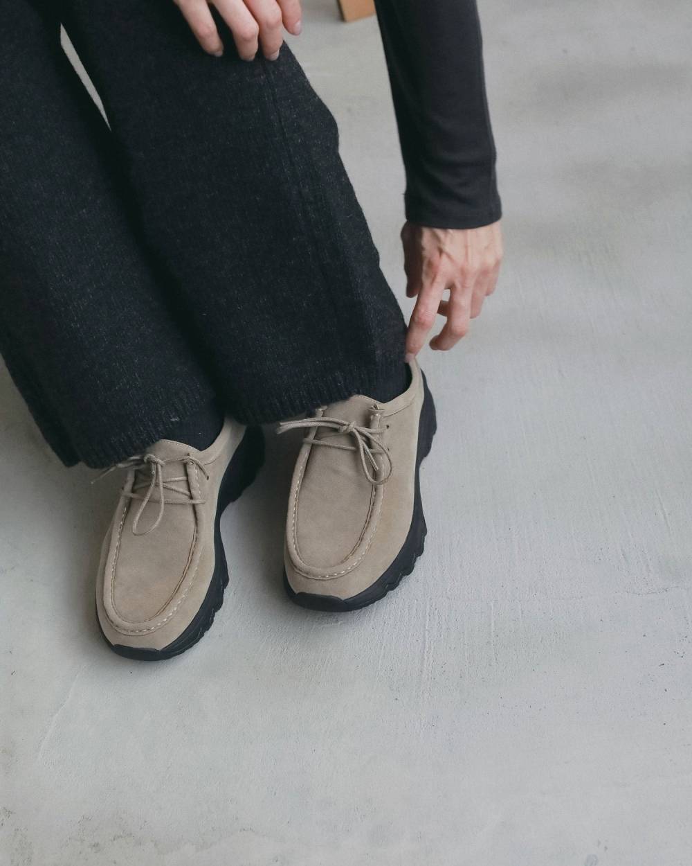 Eco Suede Moccasin Eco Suede Moccasin,エコ スエード モカシン,62621009,靴,シューズ,スニーカー,モカシン,ànuke,アンヌーク,lifes,ライフズ,26fall,26aw