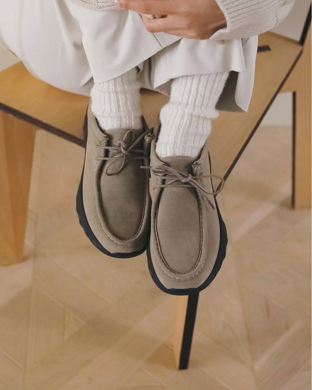 Eco Suede Moccasin Eco Suede Moccasin,エコ スエード モカシン,62621009,靴,シューズ,スニーカー,モカシン,ànuke,アンヌーク,lifes,ライフズ,26fall,26aw