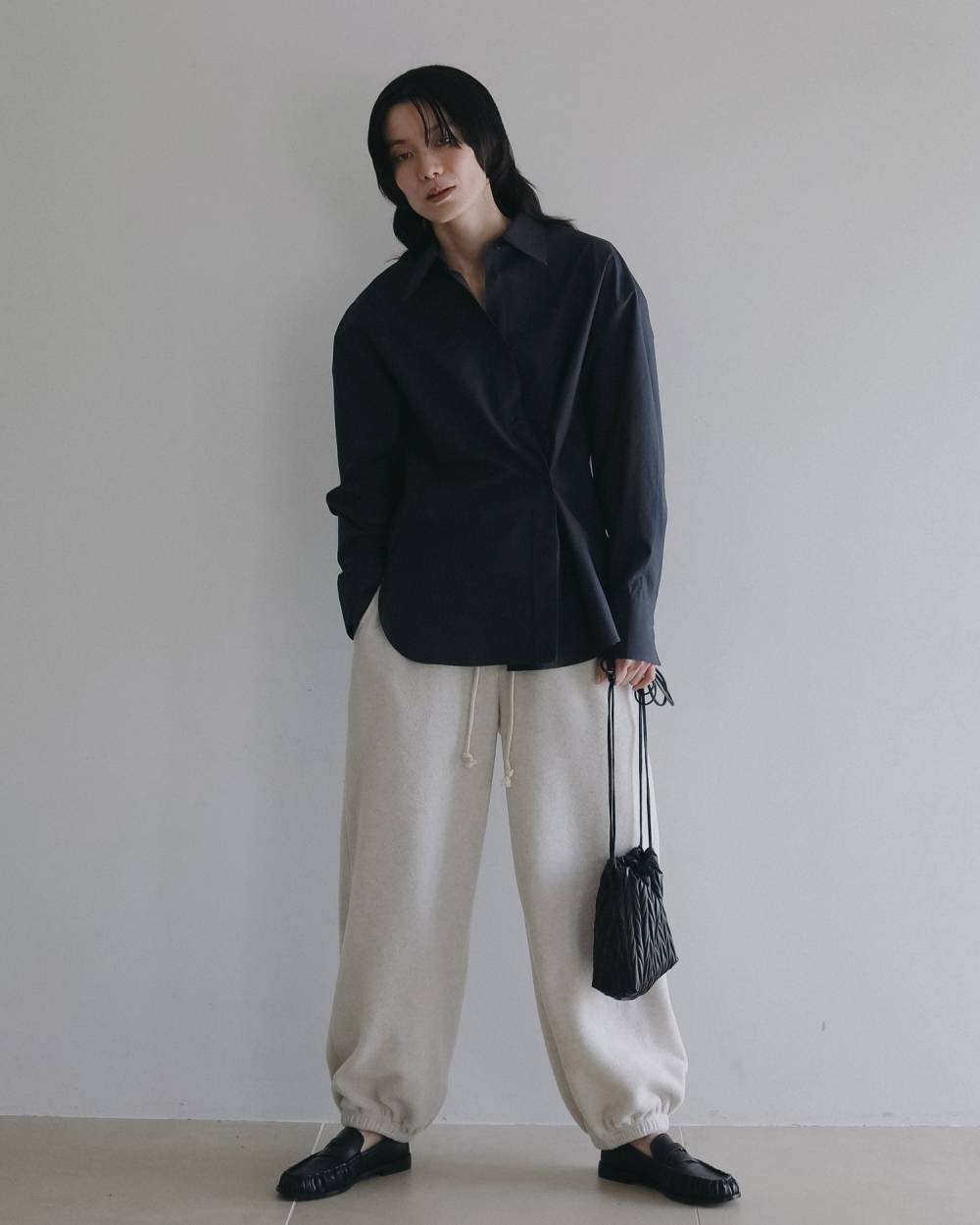 Ecoleather Pleats Purse Ecoleather Pleats Purse,エコレザー プリーツ パース,62621016,バック,グッズ,巾着バッグ,小物,ànuke,アンヌーク,lifes,ライフズ,26ss,26fall,26aw