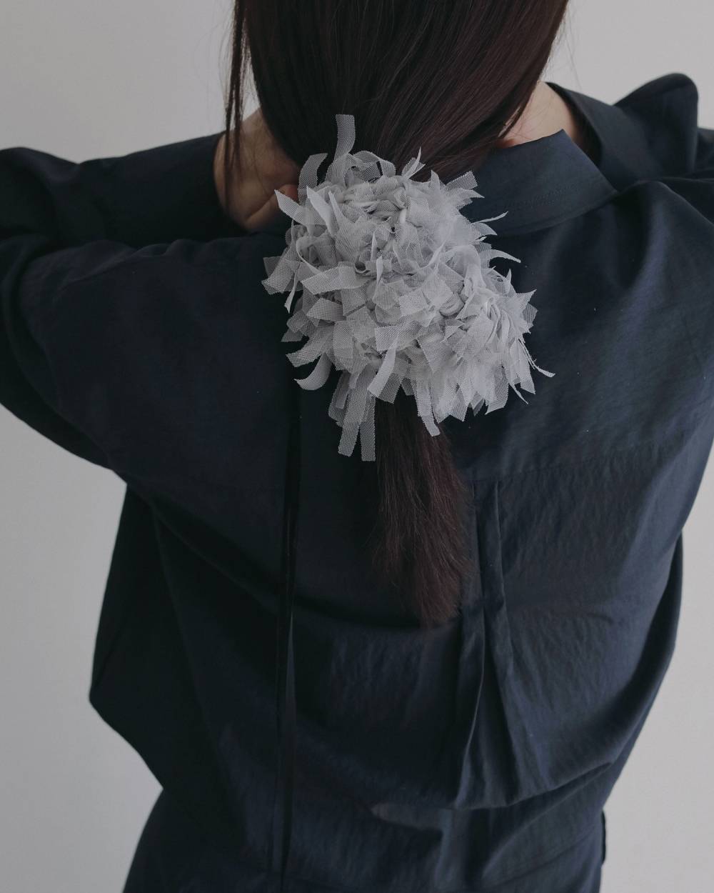 Tulle Fringe Chouchou Tulle Fringe Chouchou,チュール フリンジ シュシュ,62621019,シュシュ,ヘアアクセ,グッズ,ànuke,アンヌーク,lifes,ライフズ,26ss,26fall,26aw