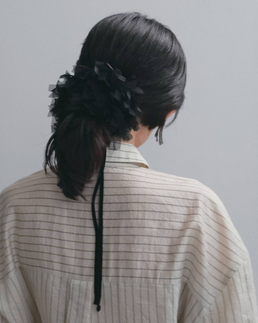 Tulle Fringe Chouchou Tulle Fringe Chouchou,チュール フリンジ シュシュ,62621019,シュシュ,ヘアアクセ,グッズ,ànuke,アンヌーク,lifes,ライフズ,26ss,26fall,26aw