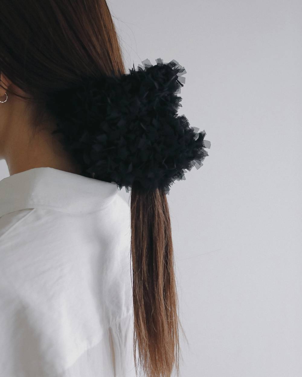 Tulle Fringe Chouchou Tulle Fringe Chouchou,チュール フリンジ シュシュ,62621019,シュシュ,ヘアアクセ,グッズ,ànuke,アンヌーク,lifes,ライフズ,26ss,26fall,26aw