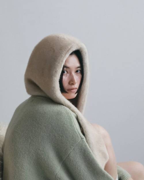 ànuke online store（アンヌーク） / Eco Minkfur HoodieEco Minkfur