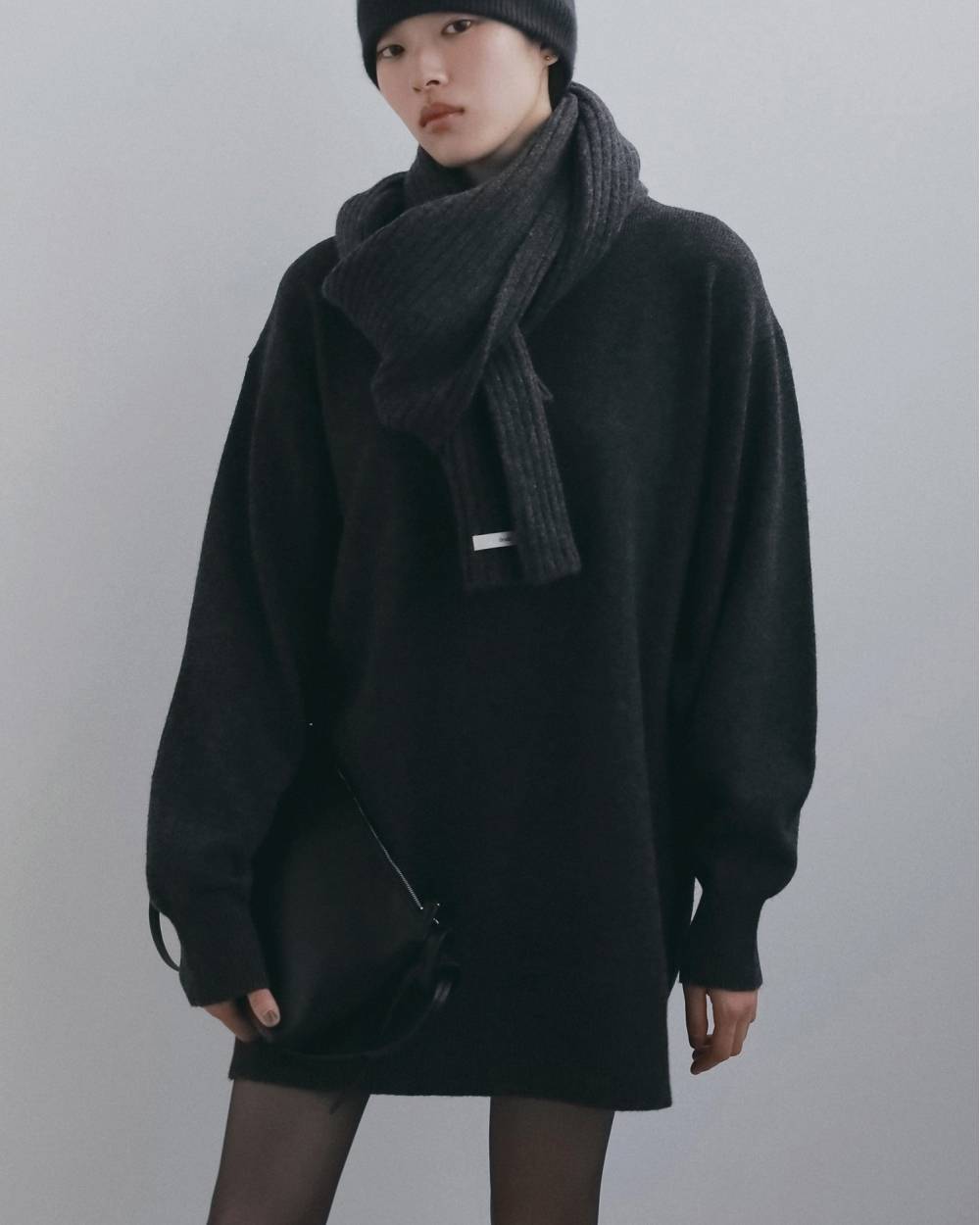 Rib Knit Stole Rib Knit Stole,リブニット ストール,62621023,ストール,ニット,ウール,マフラー,グッズ,小物,ànuke,アンヌーク,lifes,ライフズ,26fall,26aw