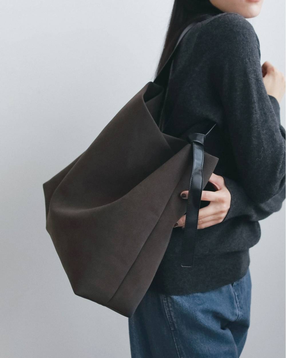 Ecoleather Tote Bag Ecoleather Tote Bag,エコレザー トート バッグ,62621024,バック,小物,グッズ,ハンドバッグ,ànuke,アンヌーク,lifes,ライフズ,26fall,26aw