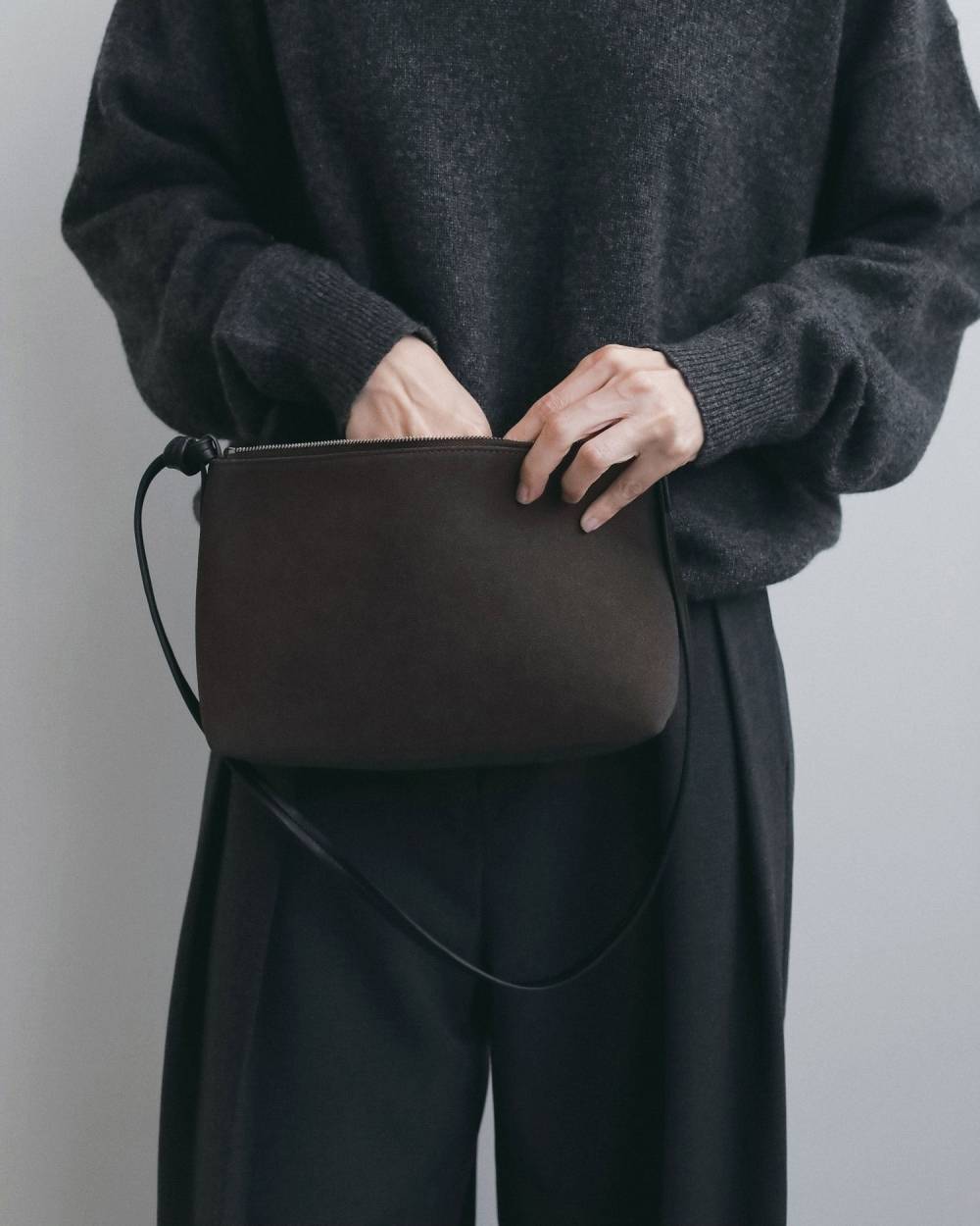 Ecoleather Hand Bag Ecoleather Hand Bag,エコレザー ハンド バッグ,62621025,バック,ハンドバック,グッズ,小物,ànuke,アンヌーク,lifes,ライフズ,26fall,26aw