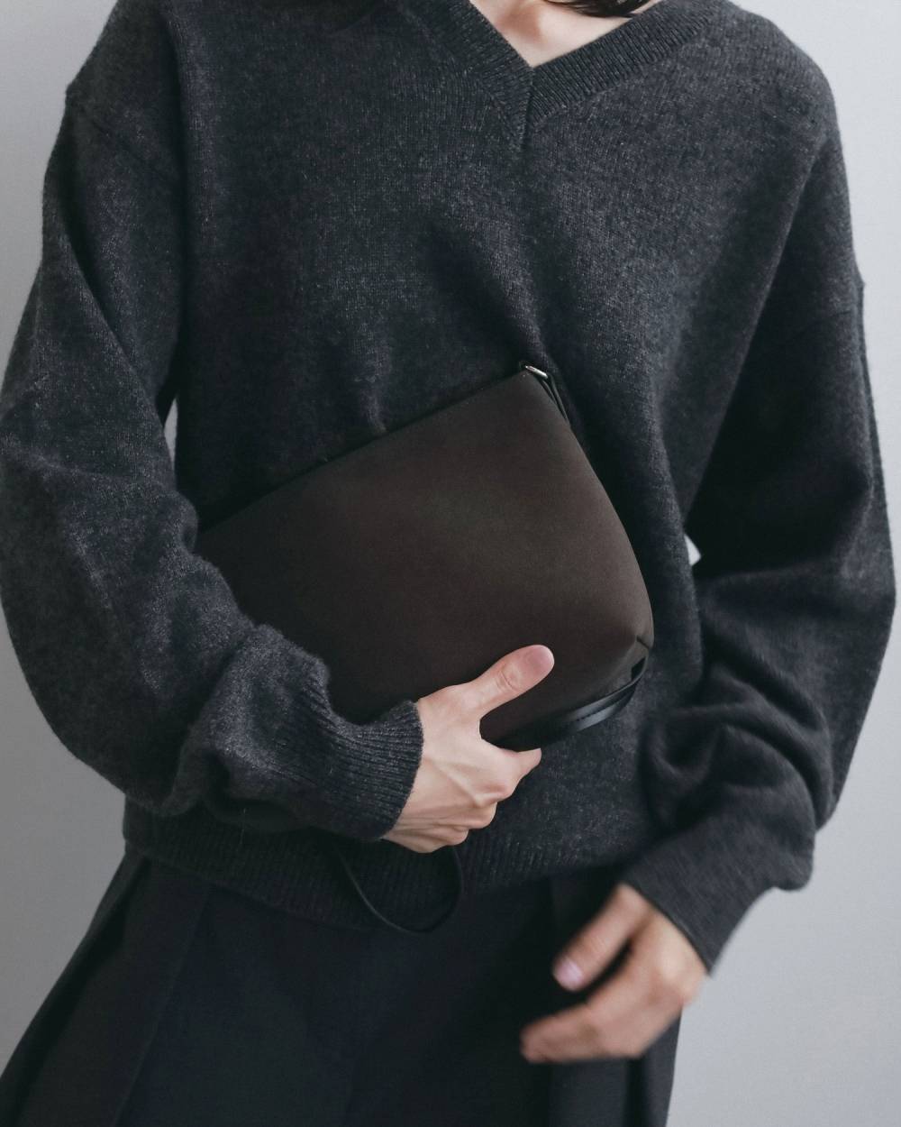 Ecoleather Hand Bag Ecoleather Hand Bag,エコレザー ハンド バッグ,62621025,バック,ハンドバック,グッズ,小物,ànuke,アンヌーク,lifes,ライフズ,26fall,26aw