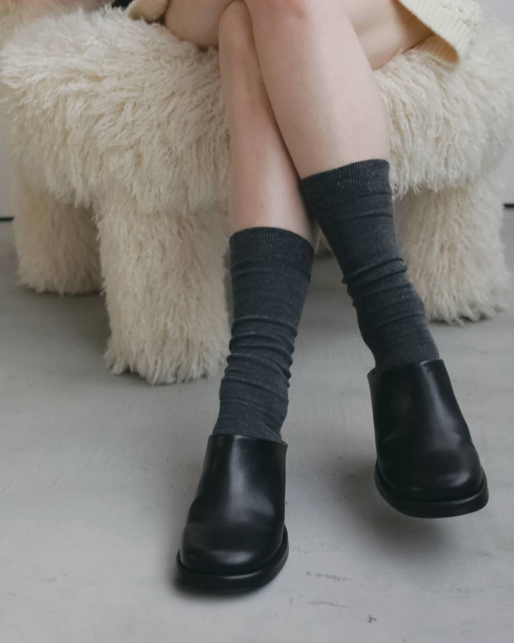 Wool Rib Socks Wool Rib Socks,ウール リブ ソックス,62621028,靴下,ソックス,ウール,ウールリブソックス,ànuke,アンヌーク,lifes,ライフズ,26ss,26fall,26aw